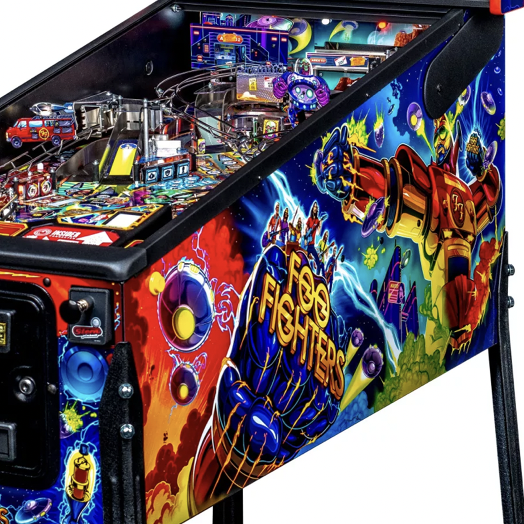 Foo Fighters Pro Pinball Machine by Stern