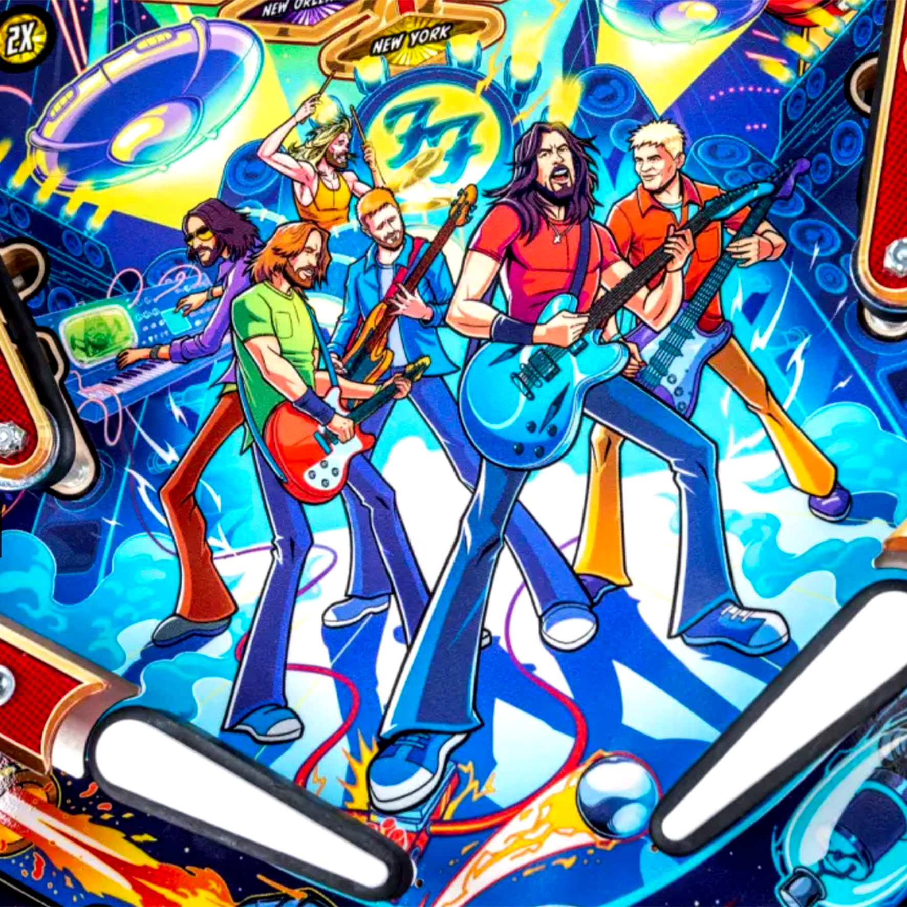 Foo Fighters Premium Pinball Machine by Stern