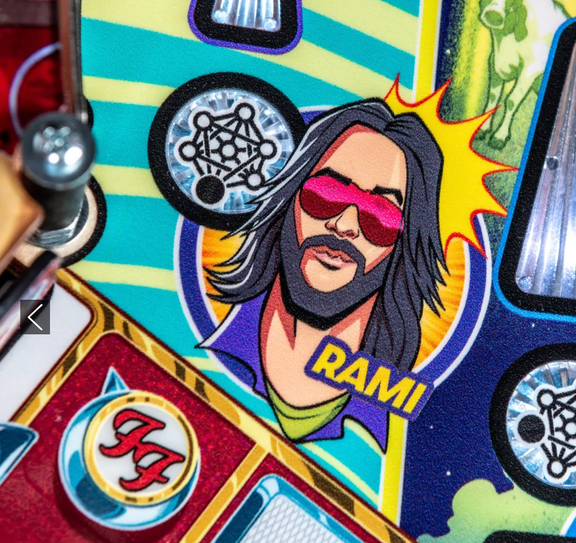 Foo Fighters Pro Pinball Machine by Stern