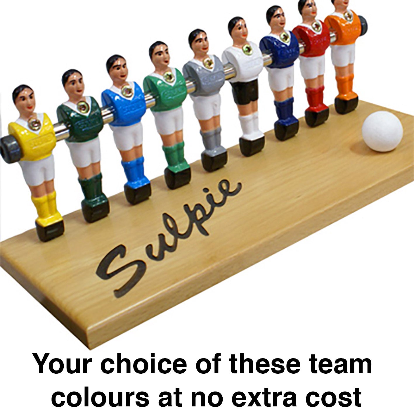 Sulpie Evolution Foosball Table in Gloss White Lacquer
