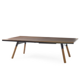 You and Me Tournament Size Table Tennis in Walnut & Black Ex-Display