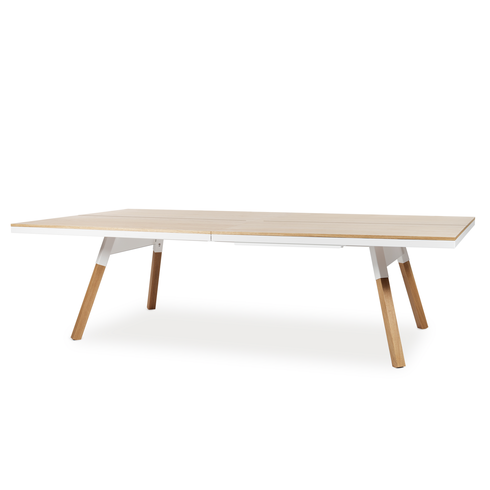 You and Me Tournament Size Table Tennis in Oak & White