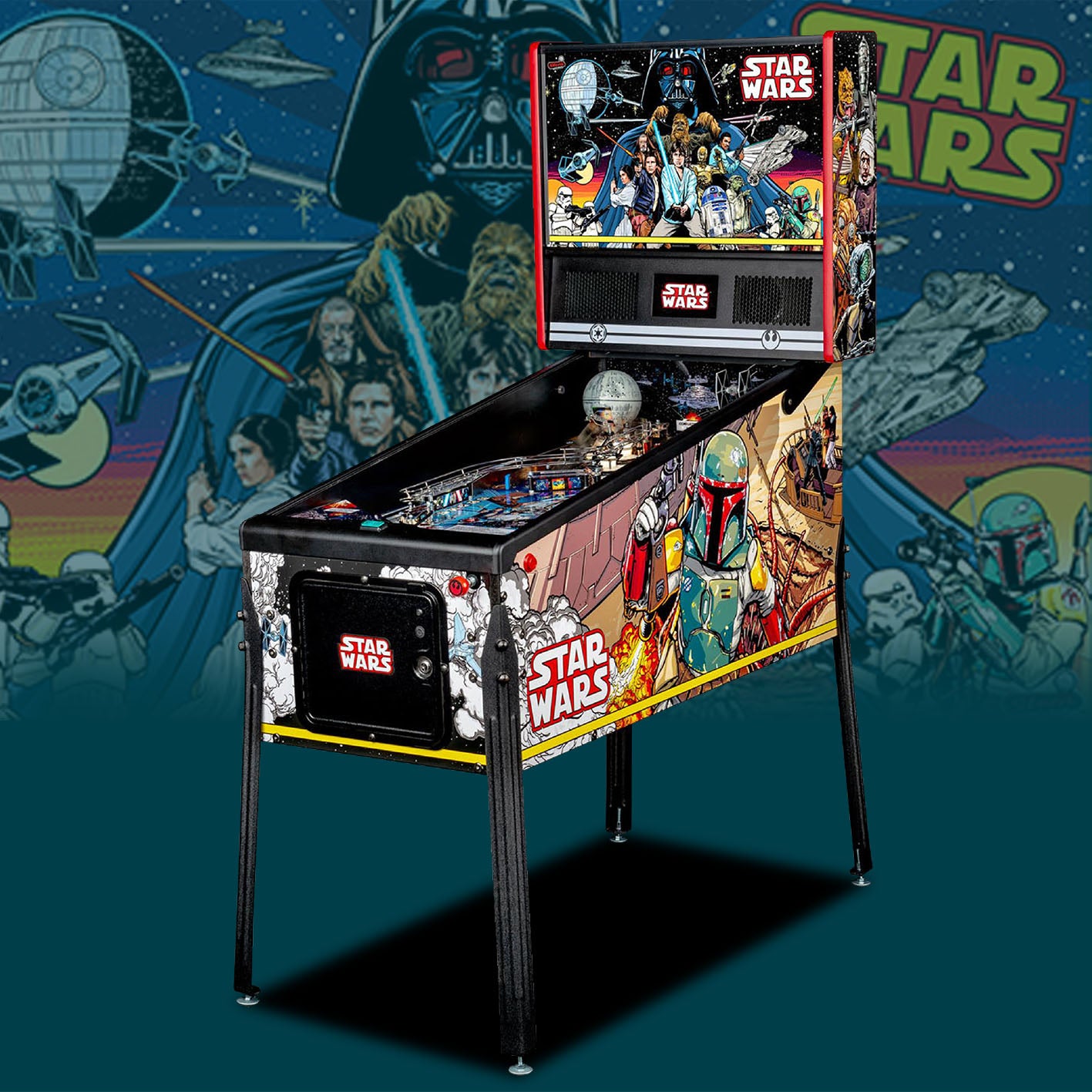 2019 Star Wars Comic Edition Pin Home Pinball Machine by Stern