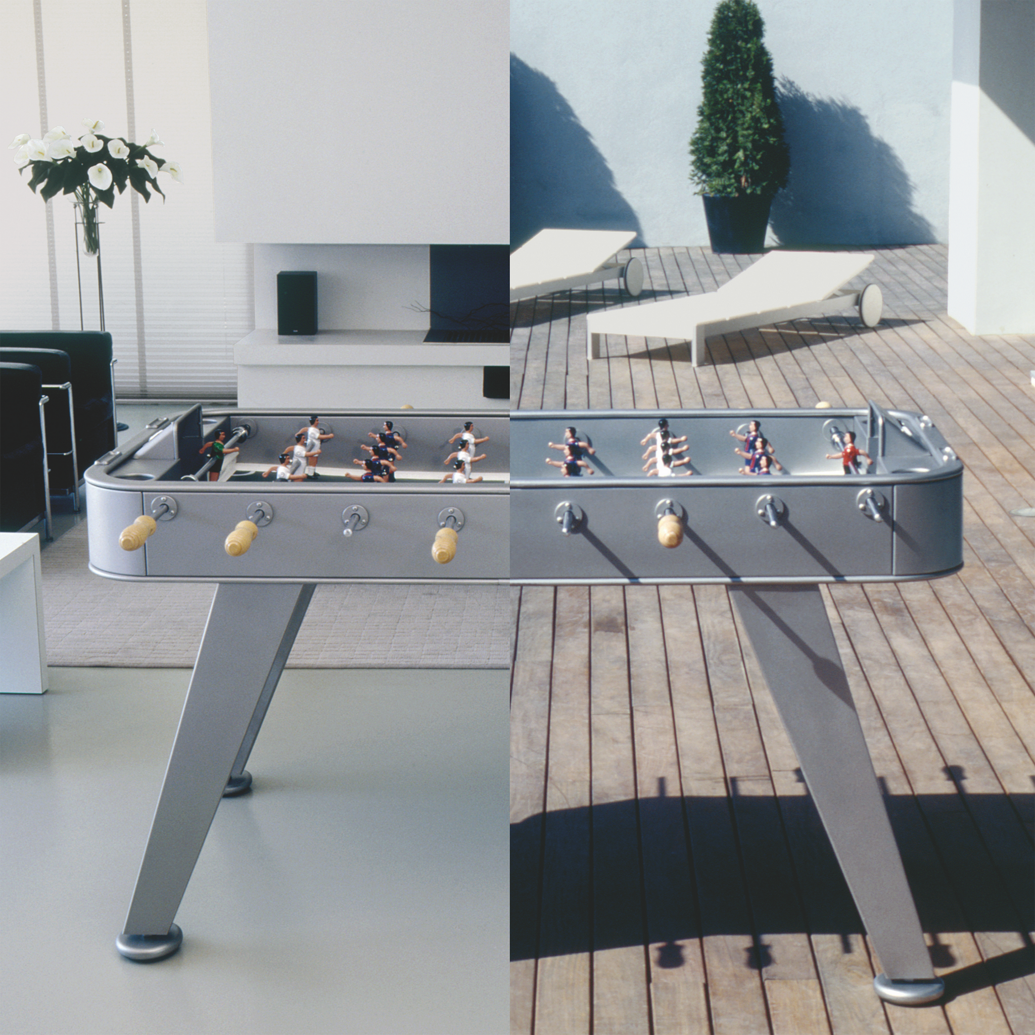 RS2 Outdoor Foosball Table in Stainless Steel