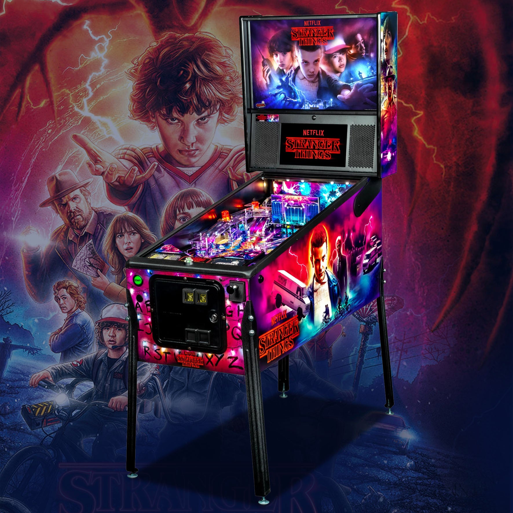 2019 Stranger Things Pro Pinball Machine by Stern