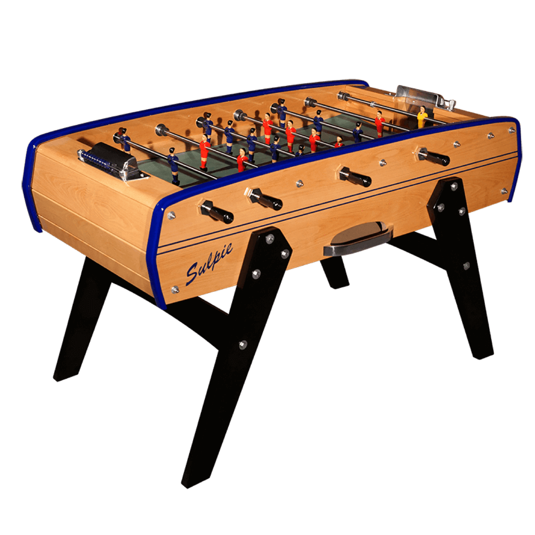 Sulpie Evolution Foosball Table with Dark Blue Trim