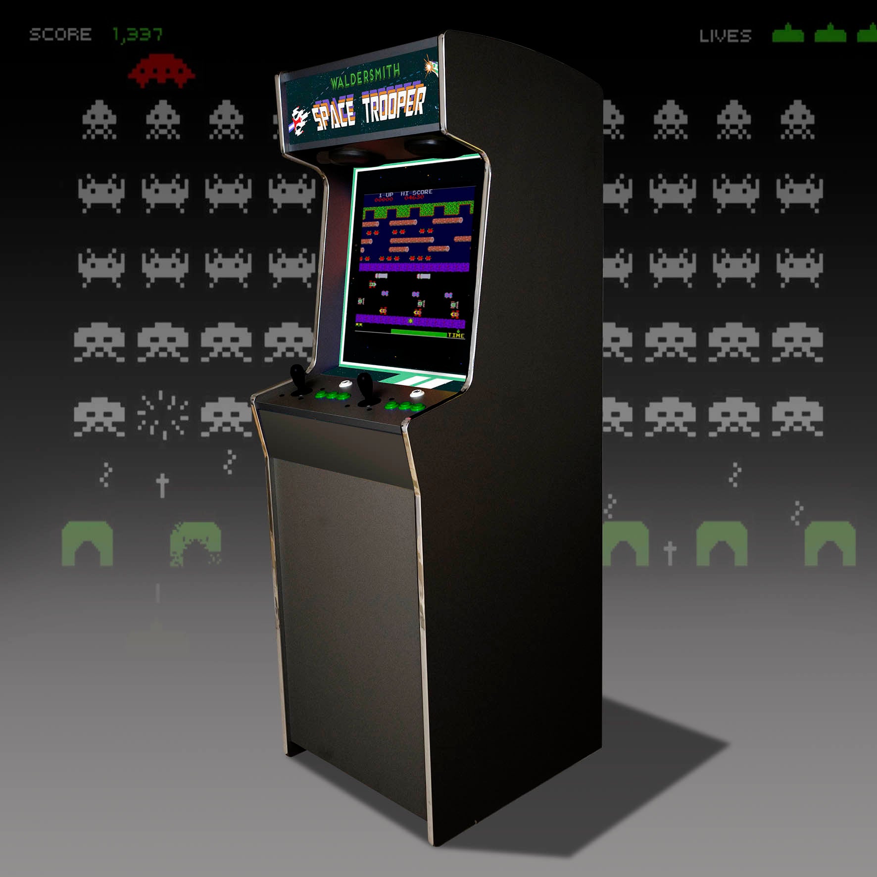 Space Trooper Arcade Machine by Waldersmith
