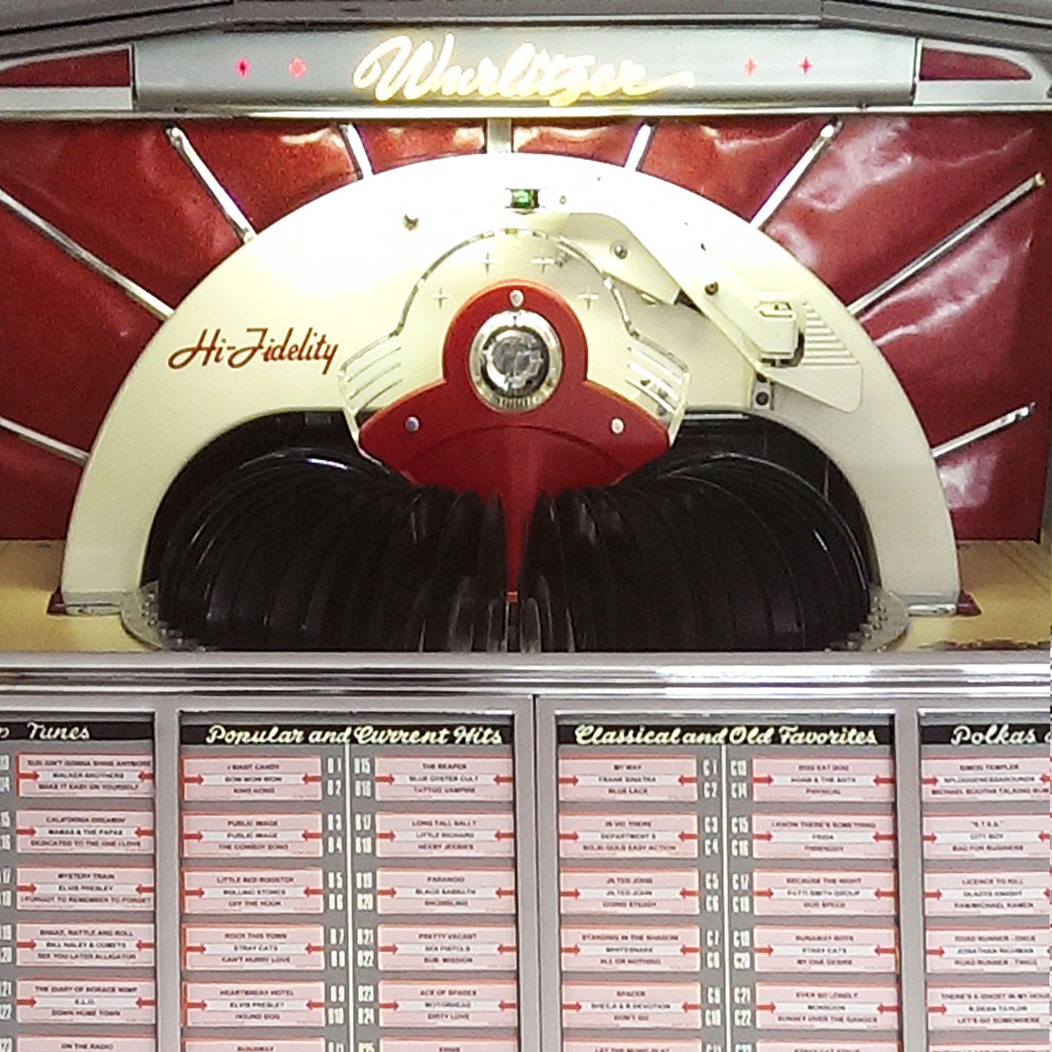 1955 Wurlitzer 1800 Vinyl Jukebox