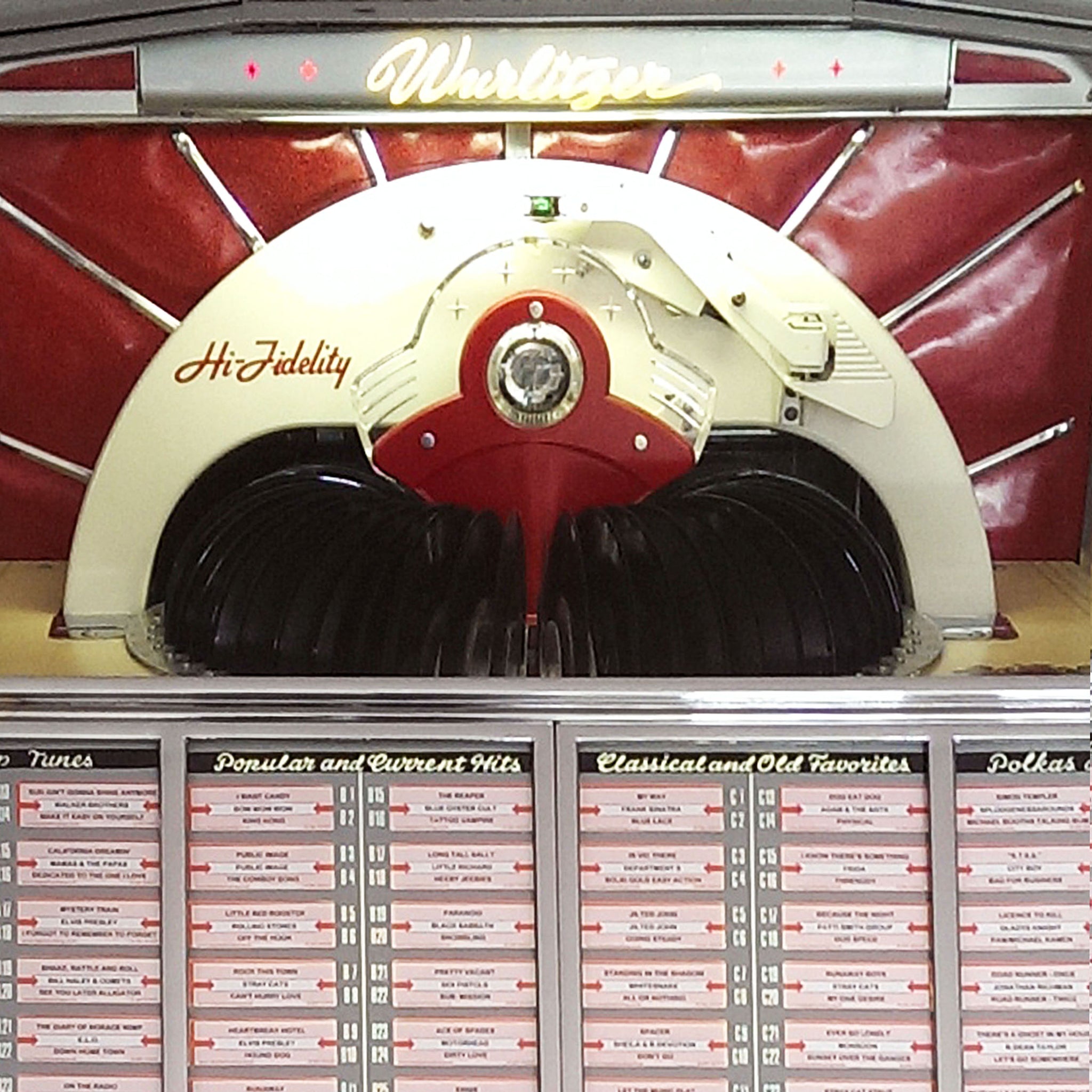 Original 1955 Wurlitzer 1800 Vinyl Jukebox