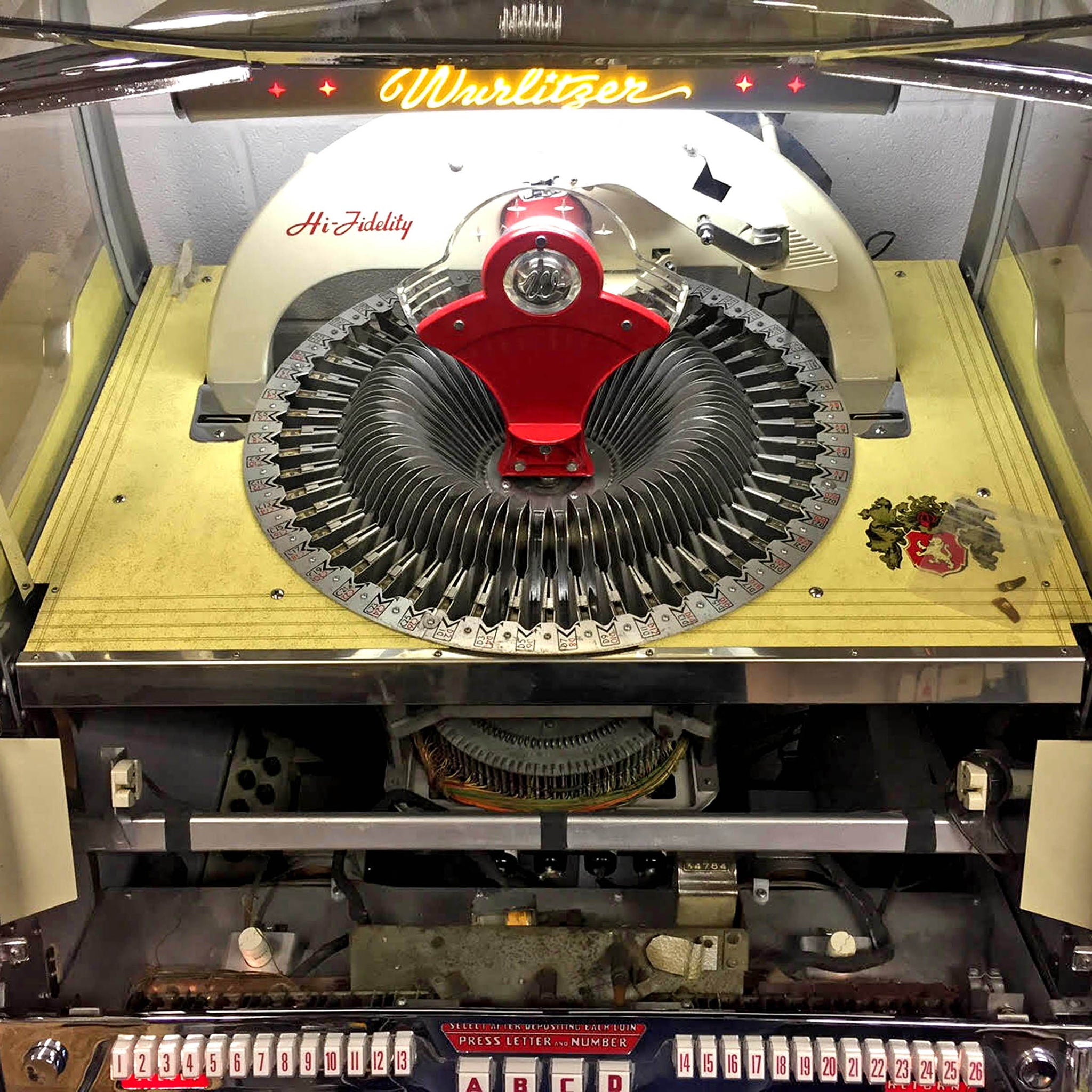 Original 1955 Wurlitzer 1800 Vinyl Jukebox