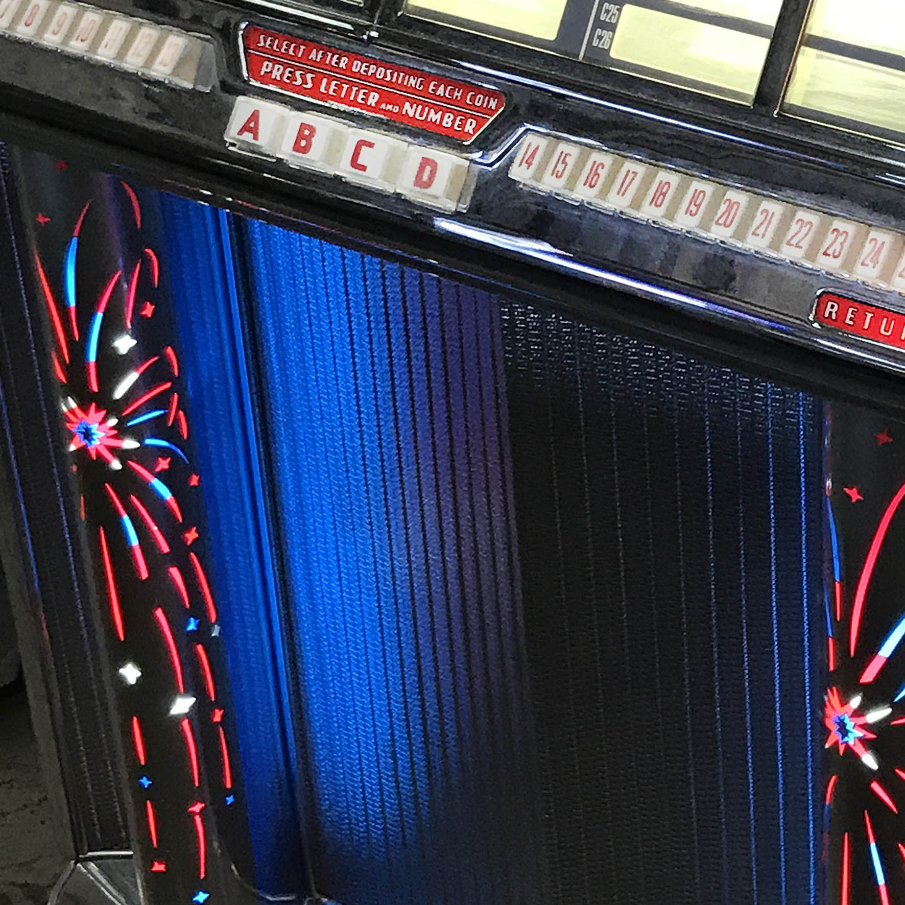 Original 1955 Wurlitzer 1800 Vinyl Jukebox