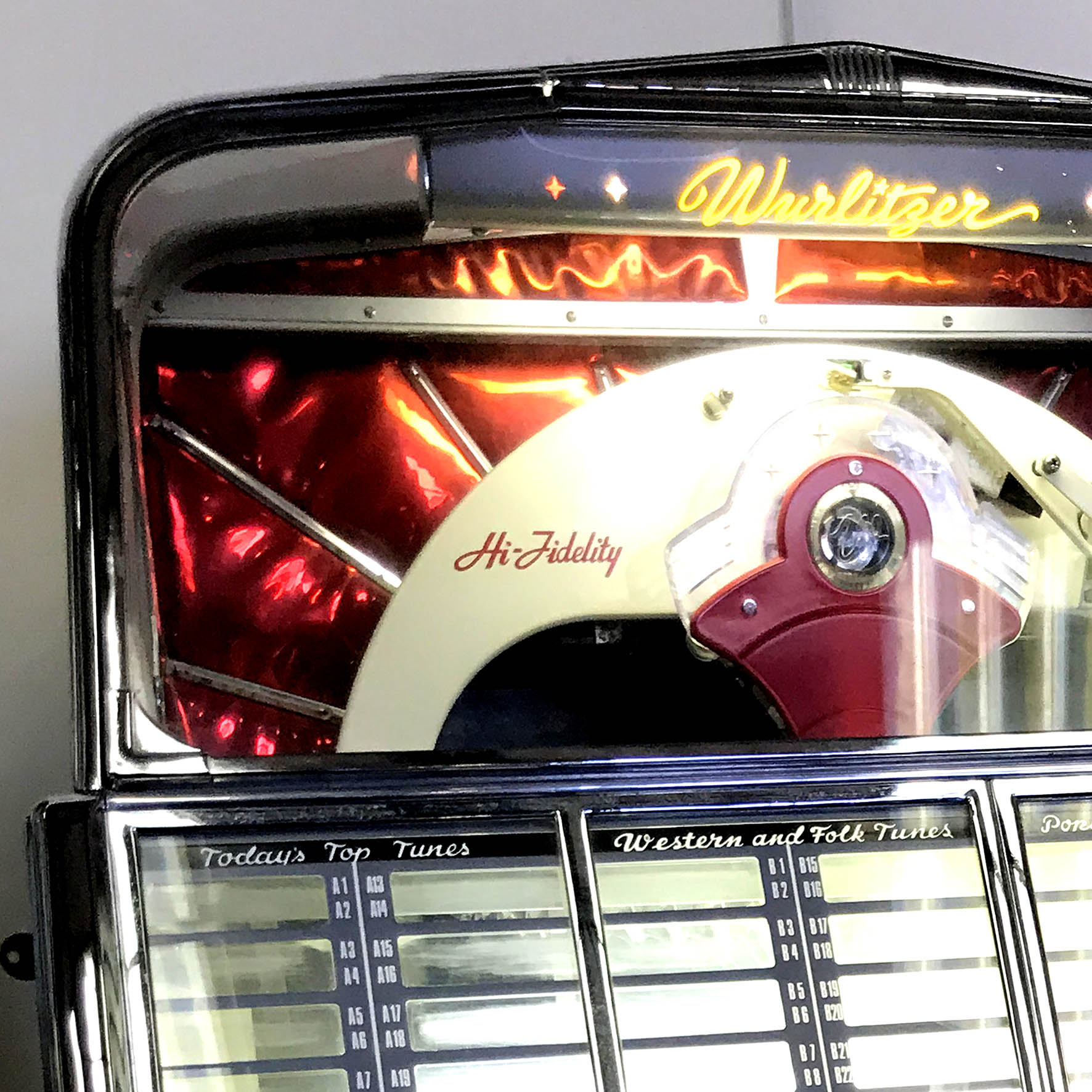 Original 1955 Wurlitzer 1800 Vinyl Jukebox