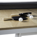 You and Me Tournament Size Table Tennis in Oak & White