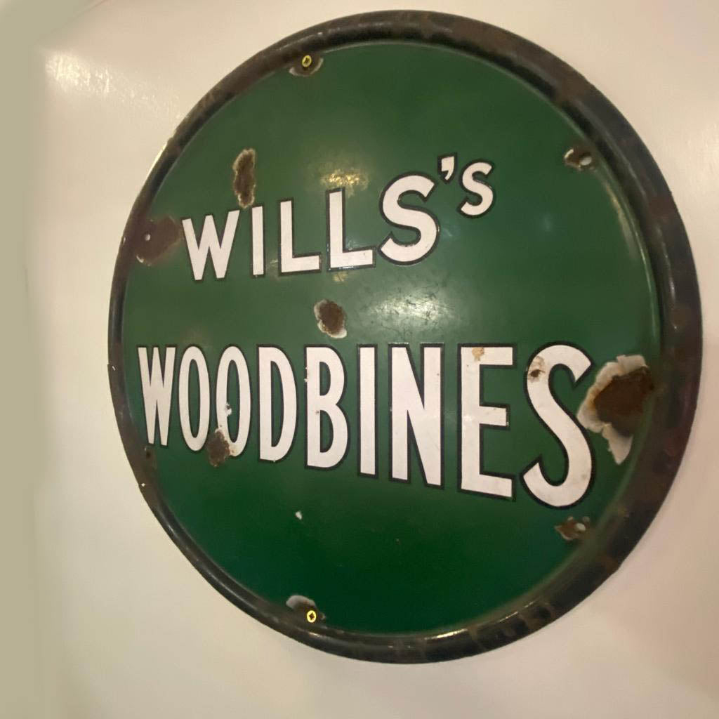 Woodbines Vintage Old Style Wall Sign