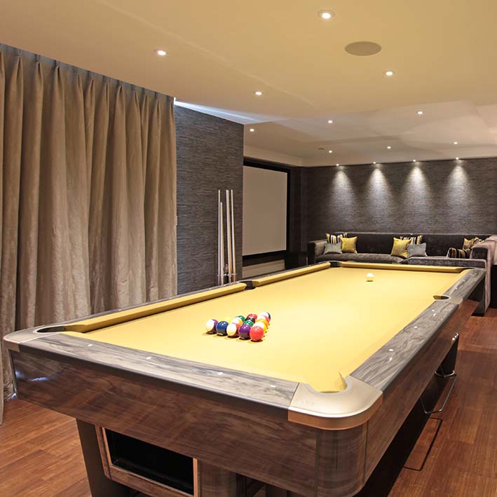 American Tournament Pool Table in Grey Vogue 8ft