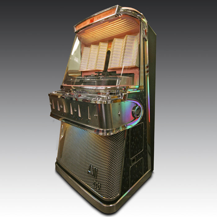 1958 AMI I 200 Vinyl Jukebox with Pink Trim