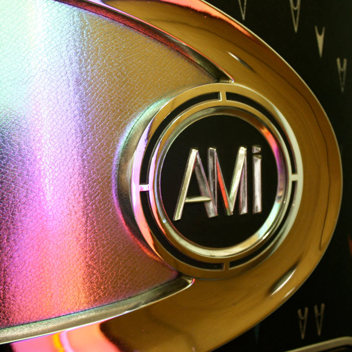 1958 AMI I 200 Vinyl Jukebox with Pink Trim