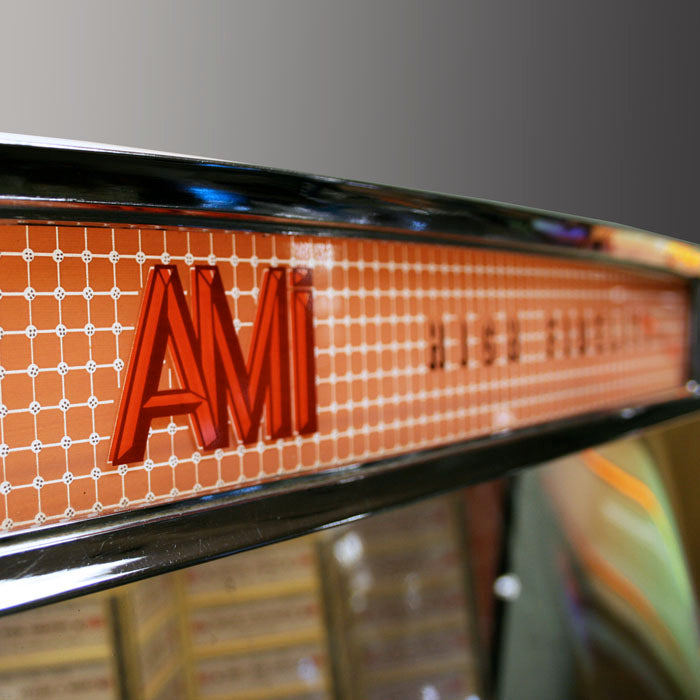 1958 AMI I 200 Vinyl Jukebox with Pink Trim