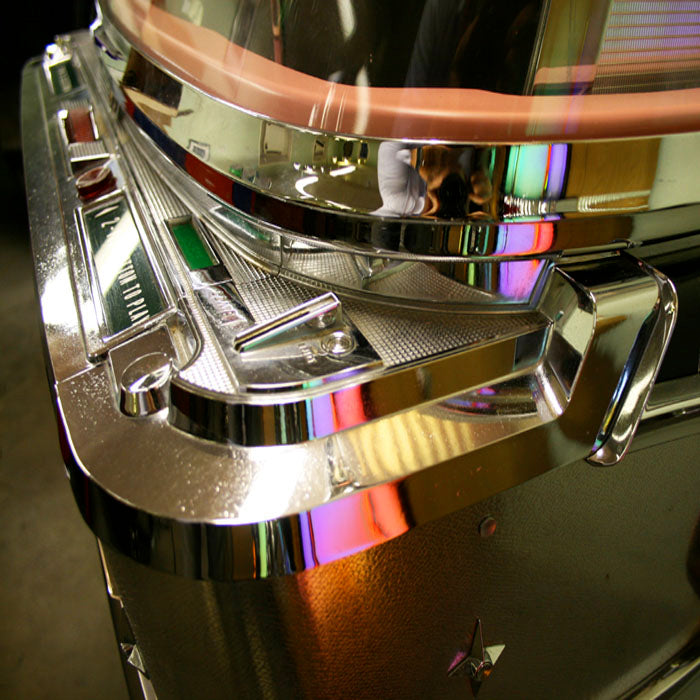 Original 1958 AMI I 200 Vinyl Jukebox with Pink Trim