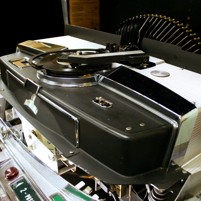 1958 AMI I 200 Vinyl Jukebox with Pink Trim