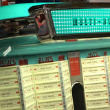 Original 1958 AMI I 200 Vinyl Jukebox with Spearmint Trim