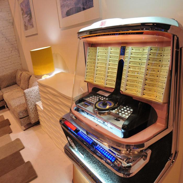 Original 1957 AMI H 200 Vinyl Jukebox 'Coming Soon'
