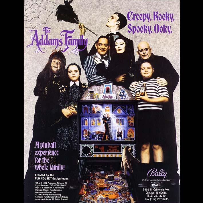 1992 Addams Family Pinball Machine by Bally