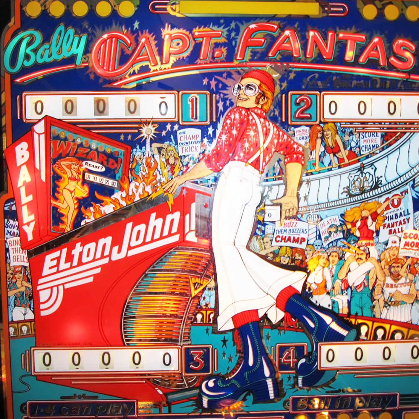 1976 Captain Fantastic Pinball Machine by Bally