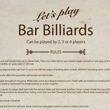 Bar Billiards Rules
