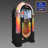 Rock-Ola Bubbler Digital Music Center Jukebox in Black with Bluetooth