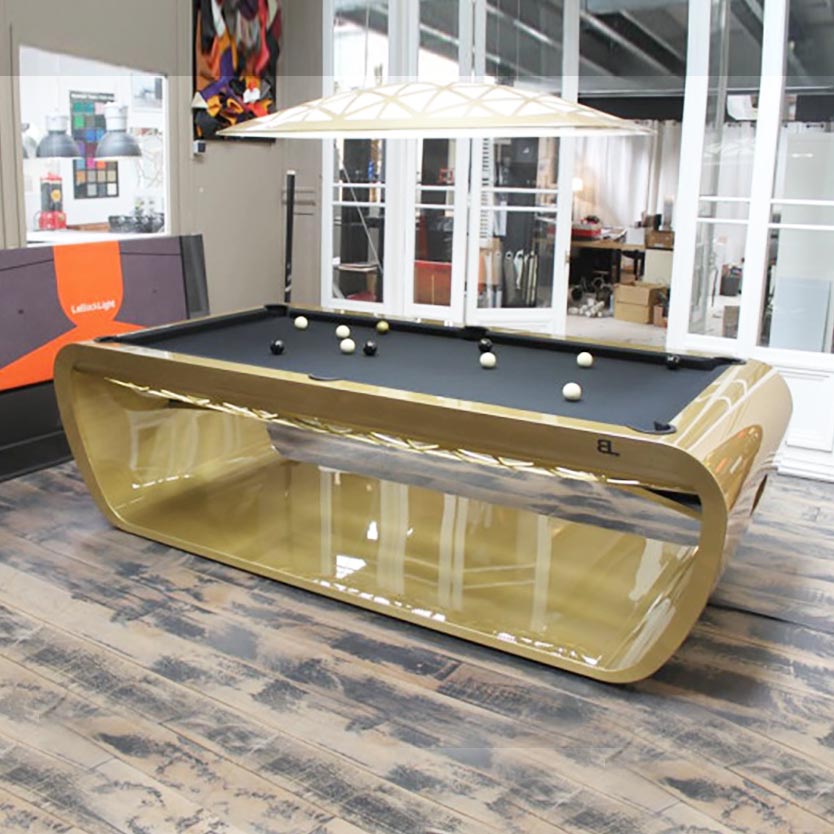 Blacklight 8ft Pool Table by Toulet