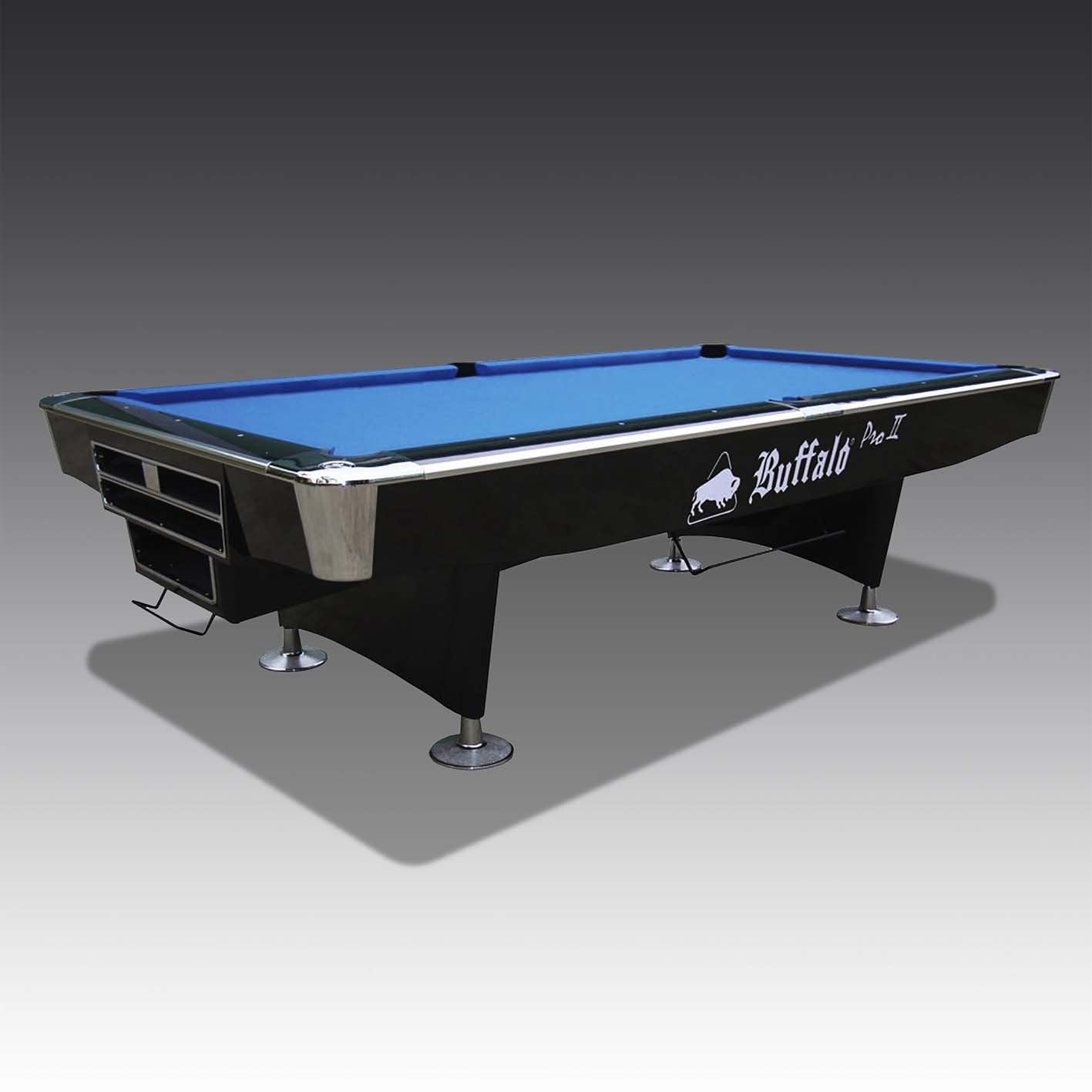 Buffalo Pro II American Pool Table in Black Gloss 8ft