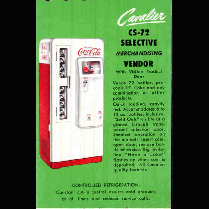 Cavalier 72 Dr Pepper Machine