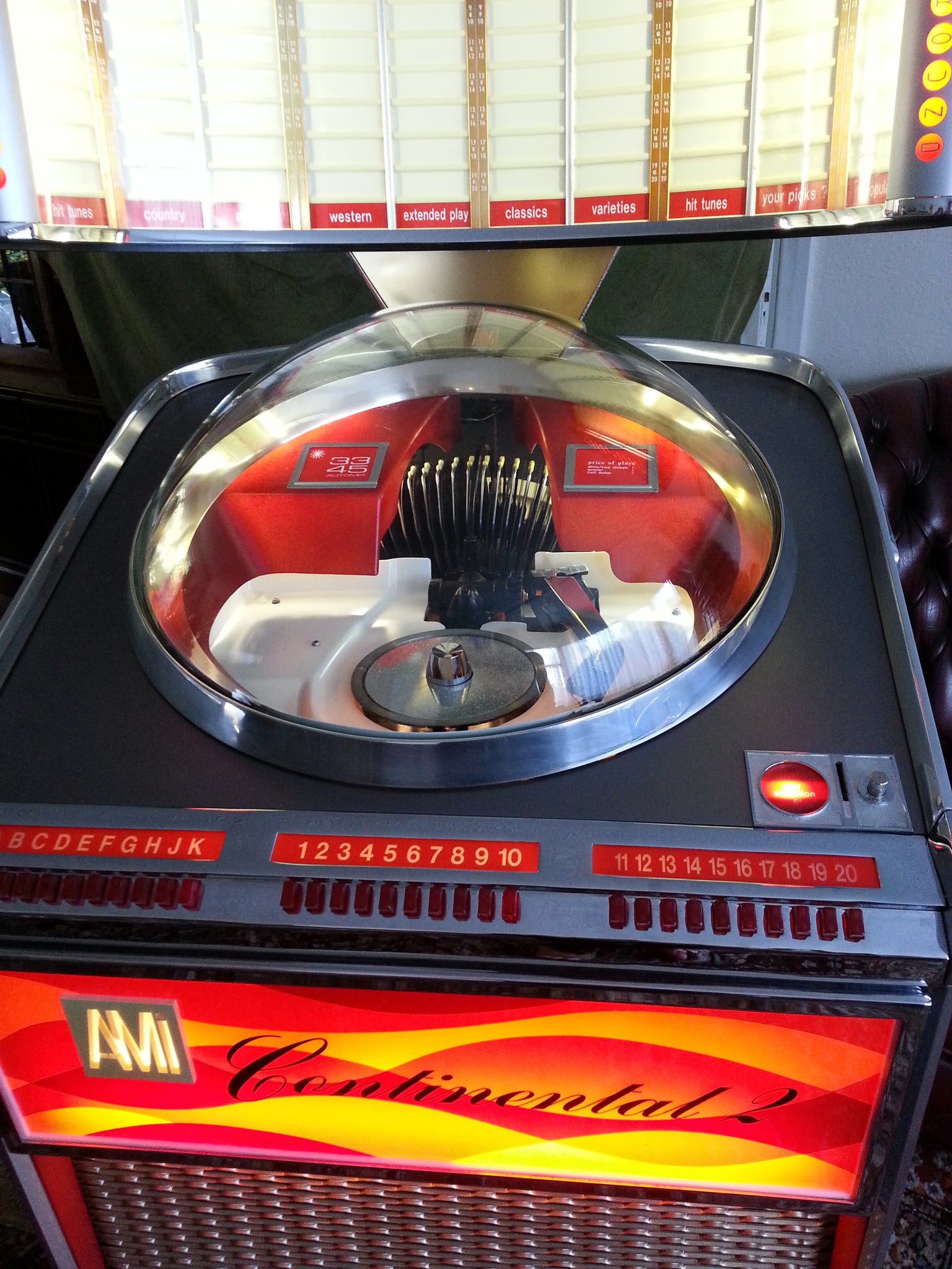 Original 1962 AMI II Continental 200 Vinyl Jukebox