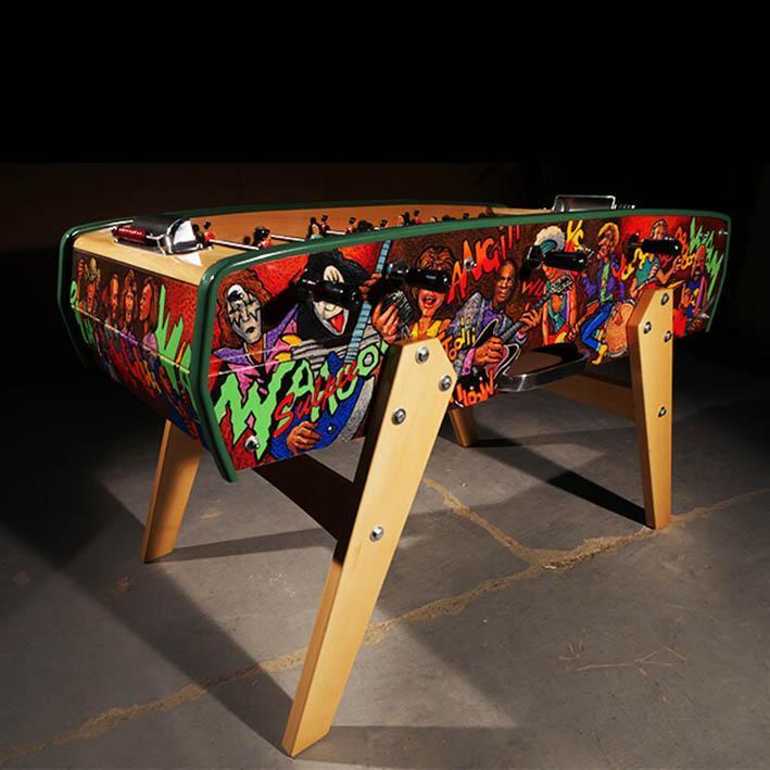 Sulpie 'Evolution' Foosball Table with hand painted cabinet