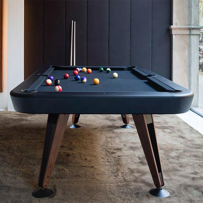 Diagonal American Pool Table in Black 7ft, 8ft