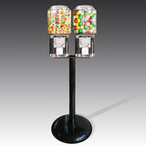 Twin hopper jelly bean machine in black and chrome