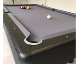 Buffalo Eliminator II Stealth American Pool Table in Black and Slate Grey 7ft, 8ft