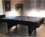 Buffalo Eliminator II Stealth American Pool Table in Black and Slate Grey 7ft, 8ft