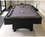 Buffalo Eliminator II Stealth American Pool Table in Black and Slate Grey 7ft, 8ft