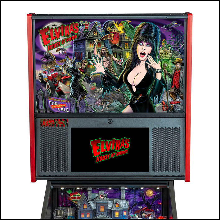 2019 Elvira's House of Horrors Premium Edition Pinball Machine by Stern