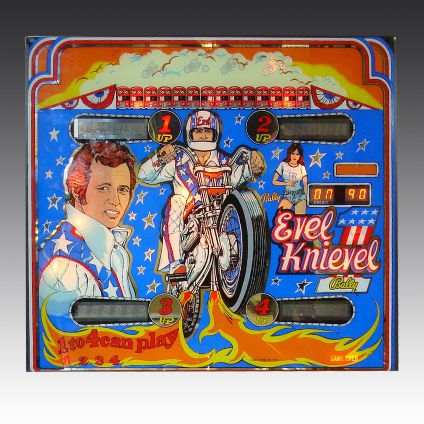 1977 Evel Knievel Pinball Machine by Bally