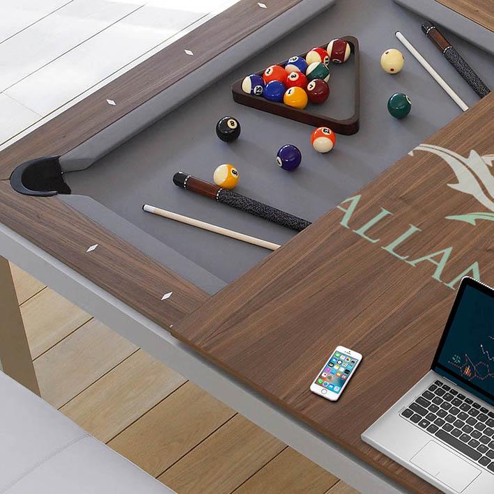 Aramith Fusion Pool Dining Table in Stainless Steel Ex-Display