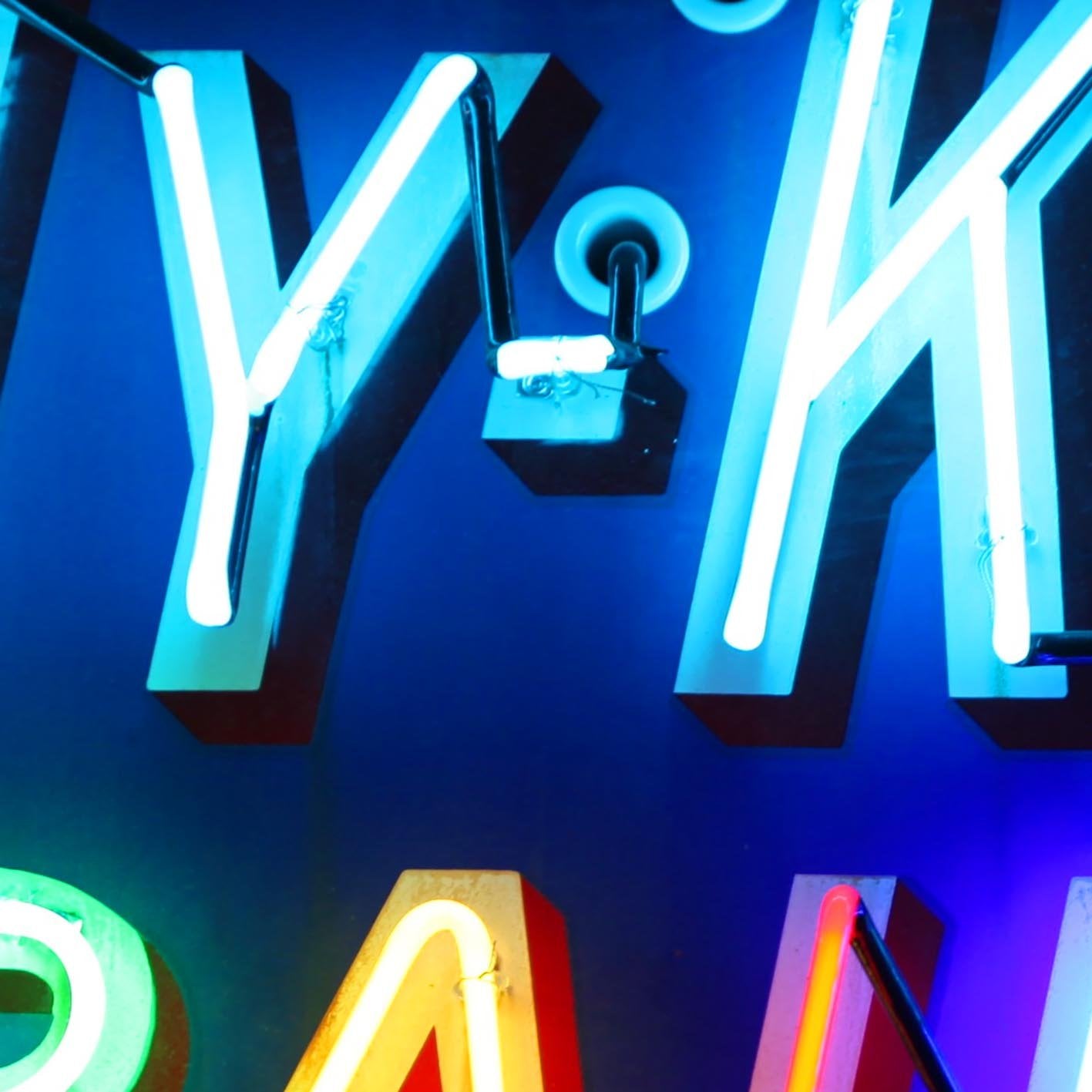 Vintage 1950s Neon Hy-Klas Paints Sign