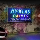 Vintage 1950's neon 'Hy-Klas Paints' sign