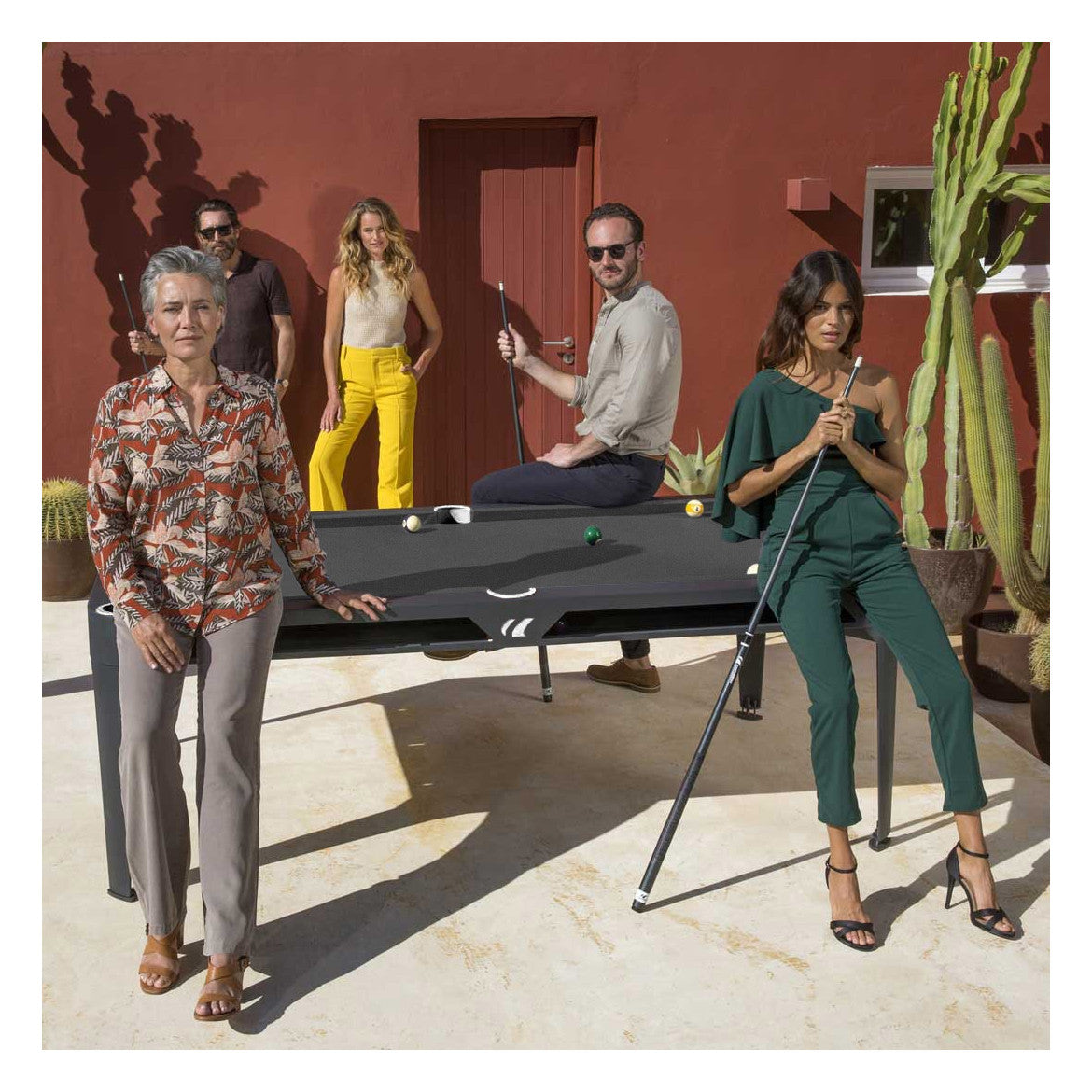 Hyphen Outdoor pool table by Cornilleau