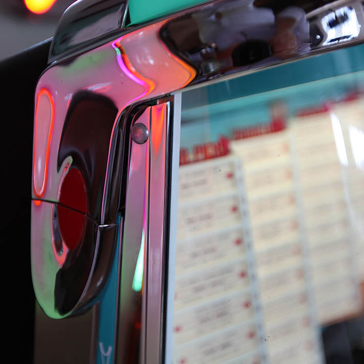 1958 AMI I 200 Vinyl Jukebox with Spearmint Trim