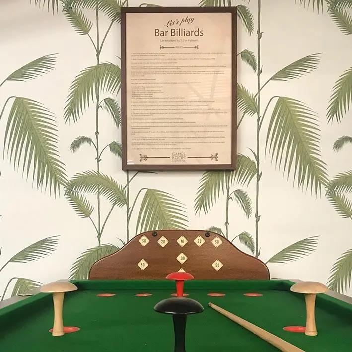 Bar Billiards Rules Framed | The Games Room Company