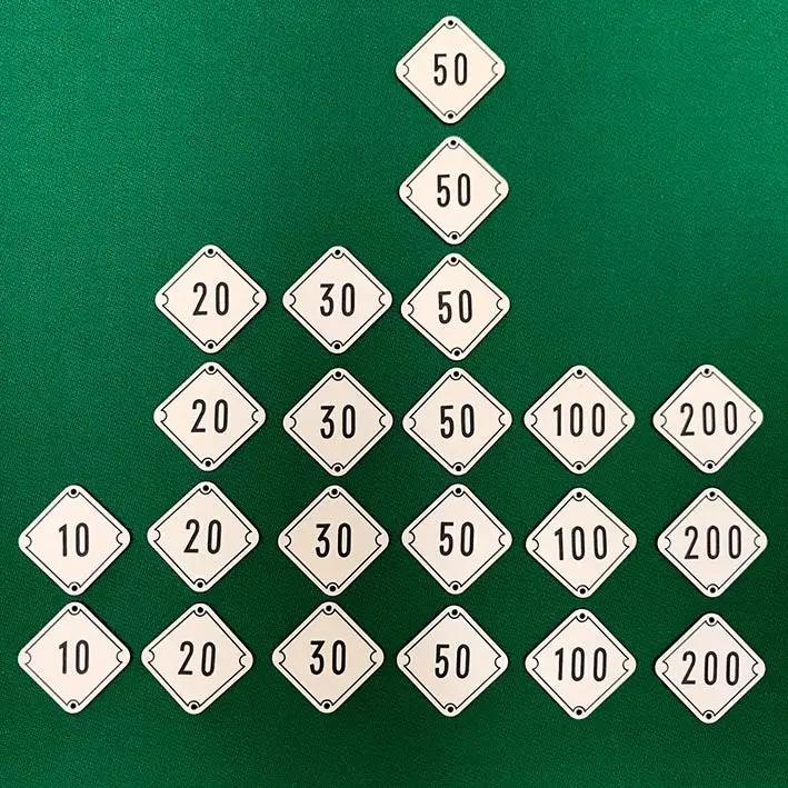 Bar Billiards Table Numbers Score Indicators (4cm wide) – The Games ...