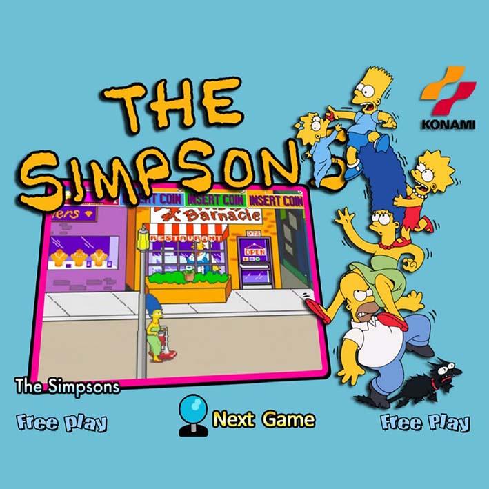 1990's The Simpsons Arcade Machine by Konami